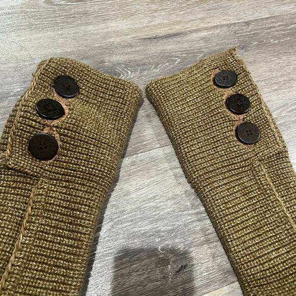 UGG Australia Chestnut Beige Knit Long Boots Size 6 - Picture 2 of 8